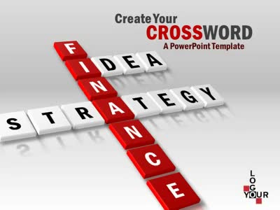 Create Your Crossword PowerPoint Template layout preview.