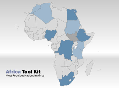 Africa Tool Kit PowerPoint Template layout preview.