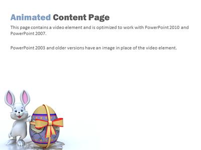 Slide 2 layout from the Funny Easter Bunny presentation deck.