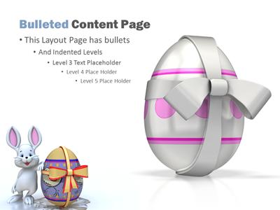 Slide 4 layout from the Funny Easter Bunny presentation deck.
