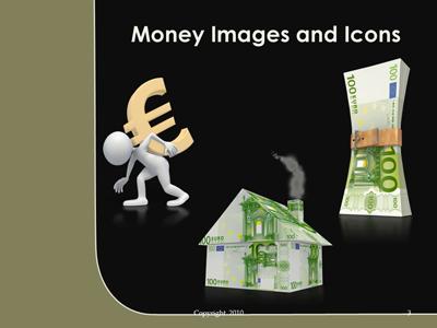 Slide 3 layout preview from the Helping up Euro Money Stack deck.