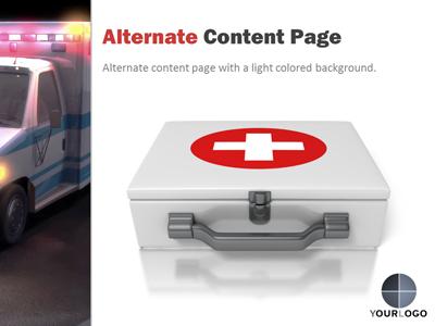 Slide 4 layout from the Ambulance Flash presentation deck.