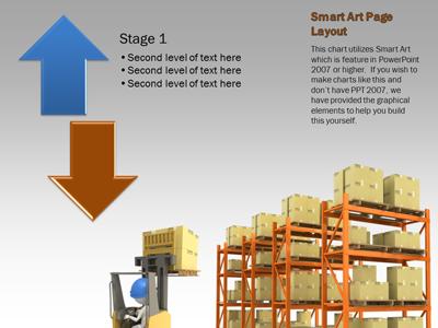Slide 3 layout from the The Shipping Warehouse presentation deck.