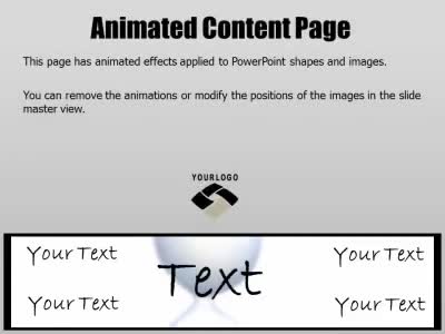 Slide 2 layout from the Write Text Customizable presentation deck.
