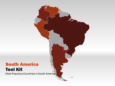 South America Tool Kit PowerPoint Template layout preview.