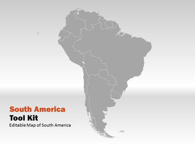 Slide 3 layout from the South America Map Tool Kit presentation deck.