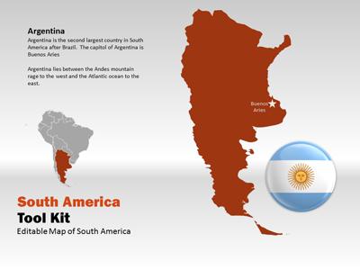 Slide 4 layout from the South America Map Tool Kit presentation deck.