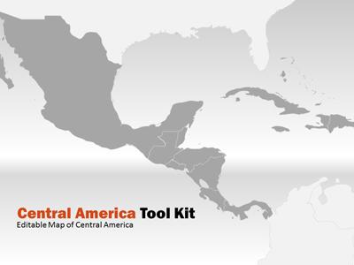 Central America Tool Kit PowerPoint Template layout preview.