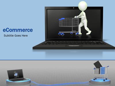 Slide 3 layout from the Ecommerce Shopping presentation deck.