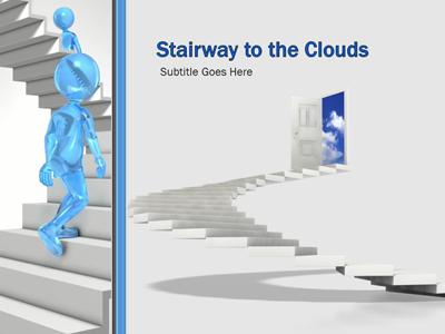 Slide 4 layout from the Stick Figures Walking Stairways presentation deck.