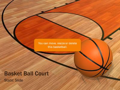 Slide 3 layout from the Basketball Court presentation deck.
