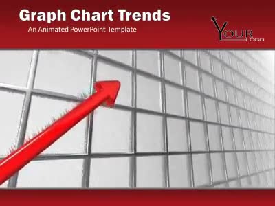 Graph Chart Trends PowerPoint Template layout preview.