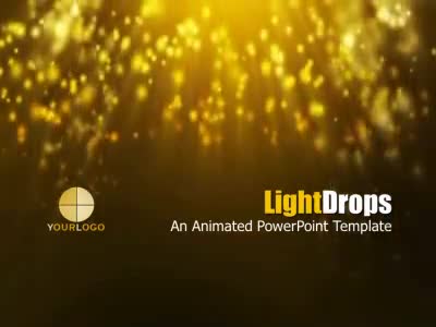 Light Drops PowerPoint Template layout preview.