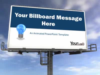 Skyline Billboard PowerPoint Template layout preview.
