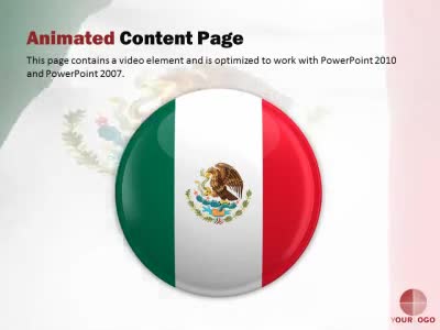 Slide 2 layout from the Mexico Flag Wave presentation deck.