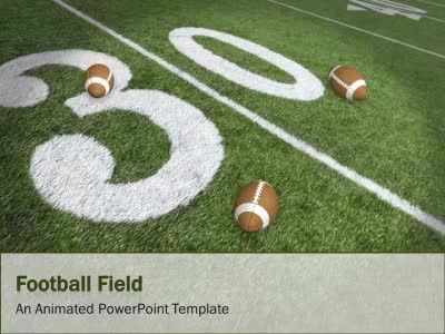 Football Field PowerPoint Template layout preview.