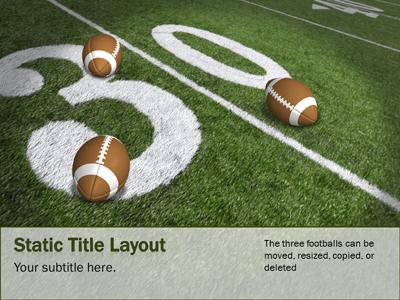 Slide 2 layout from the Football Field presentation deck.