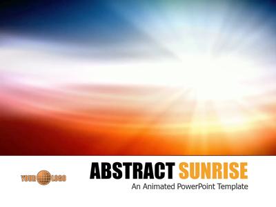 Slide 3 layout from the Abstract Sunrise presentation deck.