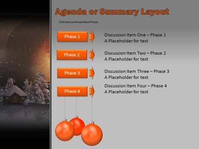 Slide 3 layout from the Mystic Winter Landscape With Santa presentation deck.