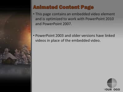 Slide 2 layout from the Mystic Winter Landscape presentation deck.
