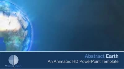 Abstract Earth PowerPoint Template layout preview.