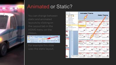 Slide 3 layout from the Ambulance Flash presentation deck.