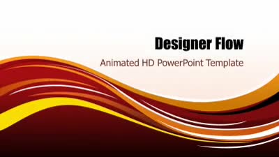 Designer Flow PowerPoint Template layout preview.