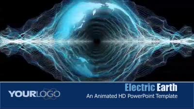 Electric Earth PowerPoint Template layout preview.
