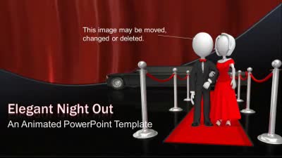 Elegant Night Out PowerPoint Template layout preview.