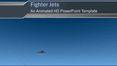 Fighter Jets PowerPoint Template layout preview.