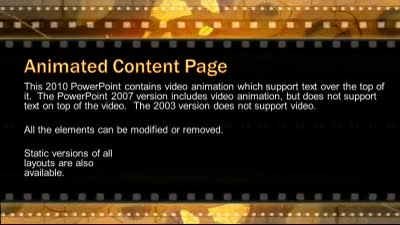 Slide 2 layout from the Film And Movie Reels presentation deck.