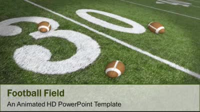 Football Field PowerPoint Template layout preview.