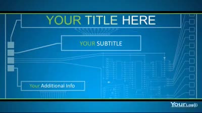 Slide 1 layout preview from the Future Interface PowerPoint Video Template deck, optimized for digital transformation strategies.