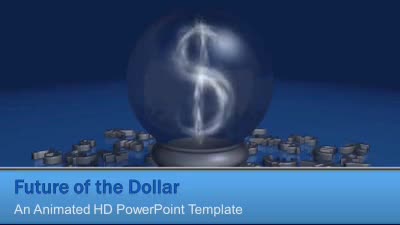 Future Of The Dollar PowerPoint Template layout preview.