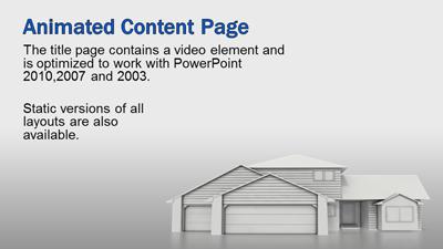 Slide 3 layout from the Housing Real Estate presentation deck.