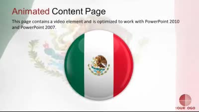Slide 2 layout from the Mexico Flag Wave presentation deck.