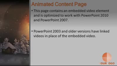 Slide 2 layout from the Mystic Winter Landscape With Santa presentation deck.
