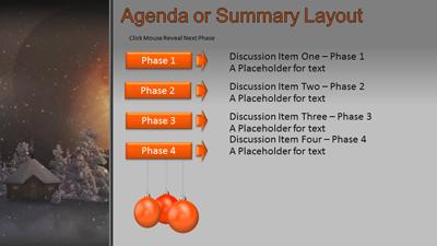 Slide 3 layout from the Mystic Winter Landscape With Santa presentation deck.