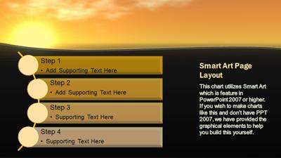 Slide 2 layout from the Ocean Sunset presentation deck.