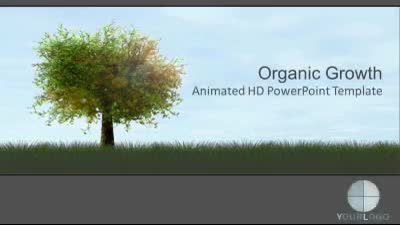Organic Growth Alt PowerPoint Template layout preview.