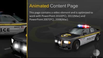 Slide 2 layout from the Police Car Flash presentation deck.