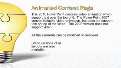Slide 2 layout from the Puzzle Piece Light Bulb PowerPoint Theme presentation deck.