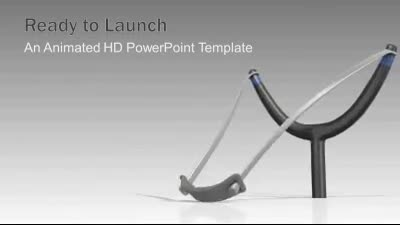 Ready To Launch PowerPoint Template layout preview.