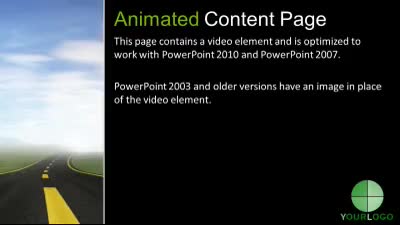 Slide 3 layout from the Road To Success presentation deck.
