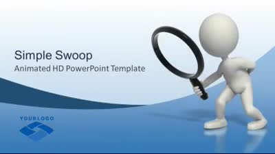 Simple Swoop PowerPoint Template layout preview.