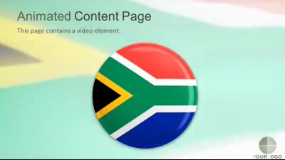 Slide 2 layout from the South Africa Flag presentation deck.