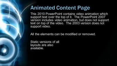 Slide 2 layout from the Audio Speakers Pumping Sound PowerPoint Template presentation deck.