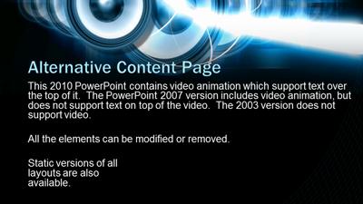 Slide 3 layout from the Audio Speakers Pumping Sound PowerPoint Template presentation deck.