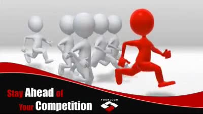 Stay Ahead Of Your Competition PowerPoint Template layout preview.