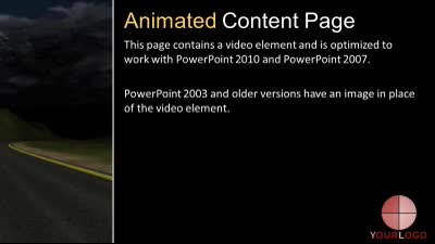 Slide 2 layout from the Stormy Road Ahead presentation deck.